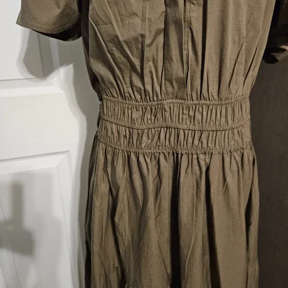 T Tahari Women's Dress Olive Size 2XL - Picture 5 of 12